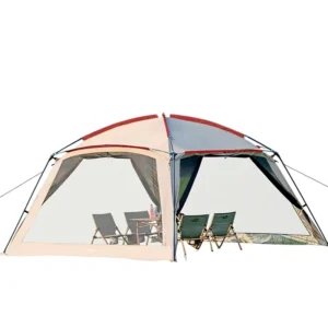12×12 Ft Oxford Double-Layer Camouflage Screen House Tent Instant Pop-Up Mesh Canopy Shelter Waterproof UV Protection