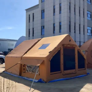 13.5sqm Luxury Cotton Oxford Portable Waterproof Inflatable Instant Setup Glamping Tent Custom Large Outdoor House