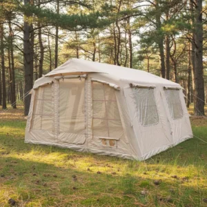 13.68 Portable Inflatable Camping Tent 420D Oxford Three-Bedroom with Living Room Waterproof