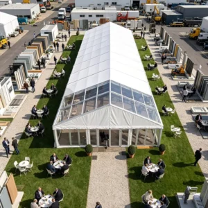 150 Persons Large Aluminum Auto Show Tent for Vehicle Display Brand Promotion and Outdoor Exhibition