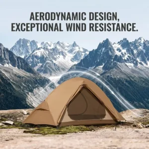 15D Ripstop Nylon Triple-Layer 1-2 Person Summer Tent One Bedroom PU3000 Waterproof Quick Opening Lightweight CE Camping