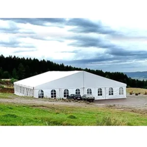 15m 30m 60m Solid Pattern Clear Span Tent PVC Cover Large Glass Shelter for 500 People Wedding Party Events