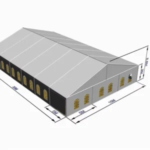 15m Span Event Tent for 500 People for Weddings Parties and Banquets Elegant Ridge Style Wedding & Party Marquee