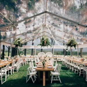 15m X 20m Large White Aluminum Marquee Waterproof PVC Fabric Tent for Indoor Outdoor Wedding Exhibition Functions
