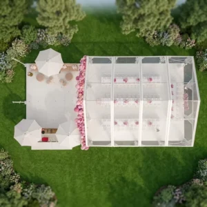 15x30m Four-Season Aluminum PVC Wedding Party Tent for 300 People with Lining