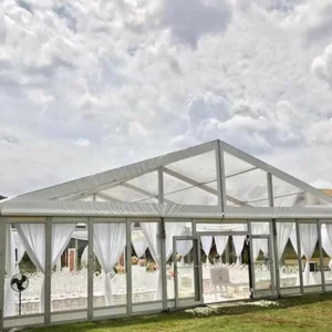 15×40 Large Capacity Transparent Elegant Wedding Tent for Event Luxury Tents Wedding Clear