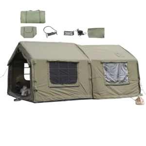 16㎡ Manual Inflation Outdoor Glamping Insulated Tent House Zipper Connection