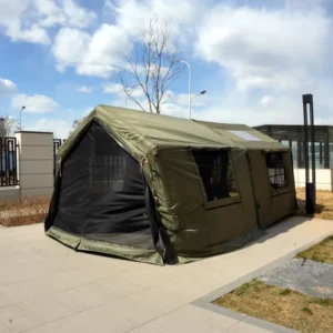 16 Sqm Four Season TC Cotton Inflatable Tent with Extension Waterproof Oxford Fabric Air Tent