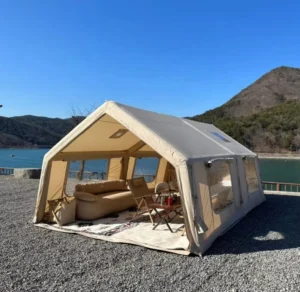 17.2 Square Meter Luxury Two Rooms Inflatable Tent for Family Outdoor Camping