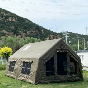 17.2m 6-8 Person Thickened Waterproof Portable Rainproof Outdoor Camping Inflatable Tent 600D Oxford Double Layer Two Bedrooms