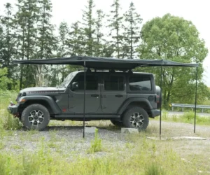 180 Degree Car Awning Freestanding 4×4 Off-road SUV Waterproof 180 Degree Car Rooftop Tent Freestand Awning