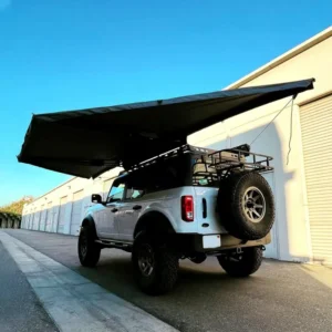 180-Degree Four-Season Waterproof Car SUV Rooftop Tent Awning Quick Automatic Opening Portable Fan-Shaped Canopy