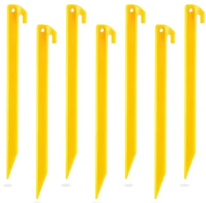 18cm 10pcs Plastic Beach Tent Mat Stakes for Camping and Gardening Canopies