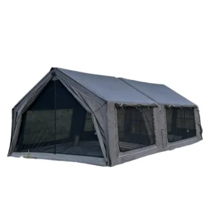 19.4 Square Meters (9.7+9.7) 320g Cotton Fabric Waterproof Four Season Inflatable Roof Tent