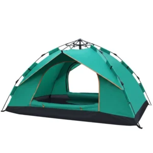 190T Polyester Summer Camping Tent with One Bedroom and Automatic Opening for 1 2 Persons