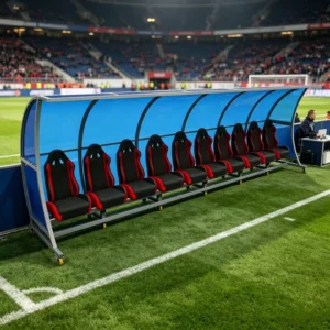 2-24 Seat Football Dugout Bench Weatherproof Shelter for Stadium Sideline
