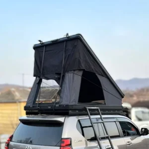 2-3 Person Waterproof Hard Aluminum Rooftop Tent with USB Interface