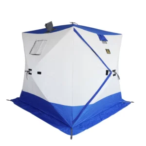 2-3 Person 200*200*220mm Winter Ice Fishing Tent Thickened Cotton with Chimney Cold-Proof Camping Tent