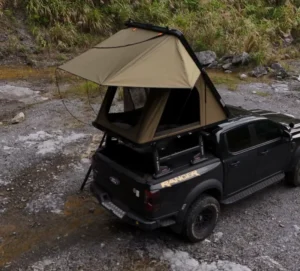 2-3 Person Aluminum Hard Shell Car Rooftop Tent for SUV with Ladder