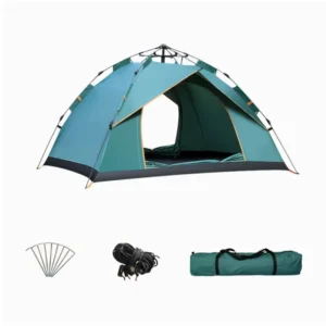 2-3 Person Four Season Double Layer 1000-1500mm Waterproof Sunproof Durable Outdoor Portable Folding Hiking Beach Camping Tent