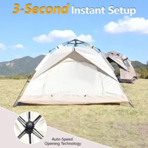 2-3 Person Oxford Double Layer Camouflage One Bedroom Automatic Pop-Up Four-Season Lightweight Waterproof 1500-2000mm Camping Tent