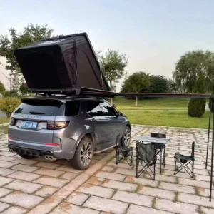 2 3 Person Universal Rooftop Camping Tent with Skylight and Ladder Oxford Fabric One Bedroom Structure