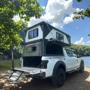 2-3 Person Waterproof Aluminum Foldable Hard Top Canopy Tent for Pickup Truck and Off-Road Camping
