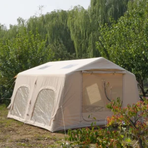 2 Door 420D Oxford Waterproof 13.68 Sqm Large Luxurious Glamping Inflatable Tent for Outdoor Camping