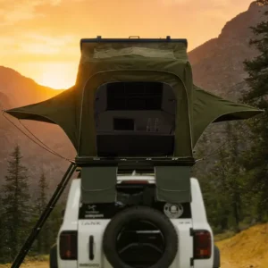 2 Person Camping Outdoor Portable Lightweight SUV 4×4 Hard Shell Aluminum Rooftop Tent