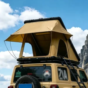 2 Person Easy Setup SUV Overland Aluminum Awning Tent 4×4 Offroad Car Hard Shell Roof Top Tent