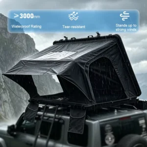 2 Person Foldable Waterproof Aluminum Hard Shell Rooftop Tent