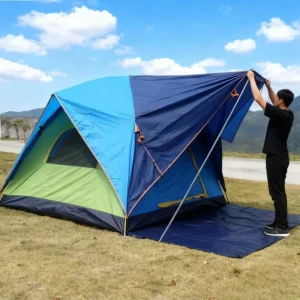 2-Person Oxford Dome Tent One-Bedroom Double-Layer 2000-3000mm Waterproof 3-Season Hexagonal Diamond Lightweight