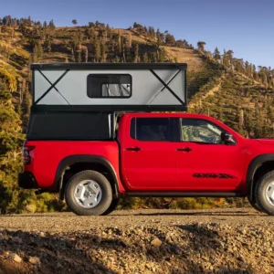 2 Person Pop Roof Top Bakkie Car Rooftop Tent Waterproof Aluminum Foldable Hard Top Canopy Tent for Pickup Truck Offroad Camper