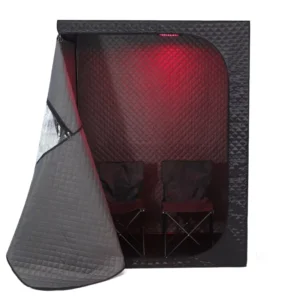 2-Person Portable Steam Sauna Tent with Red Light, Control Panel, and Wet Steam Function