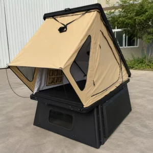 2 Person Rooftop Camping Tent Aluminum Hard Shell Waterproof Portable Oxford Car Cab Rooftop Tent for Outdoor Travel Camping