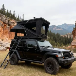 2 Person Waterproof Aluminum Alloy Hard Shell Car Rooftop Tent for Pickup Truck