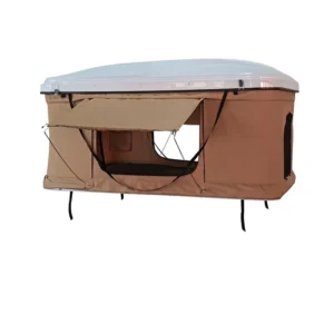 2 Person Waterproof Four-Season Hydraulic Hard Shell Rooftop Tent with Automatic Opening and UV Protection