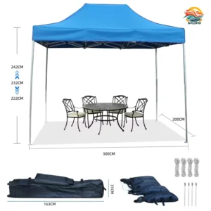 2 x 3 m Advertising Printed Aluminum Alloy Folding Stall Tent with Logo Printing Factory Direct Supply
