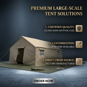 20 Person Desert Winter Frame Arab Tent with Stove New Middle East 4 Season Shelter for Carpas Outdoor