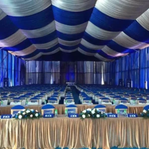 200 People Big White Roof Cover with Lining Decorated Event Tent Outdoor Wedding Marquee Event Party 500 People