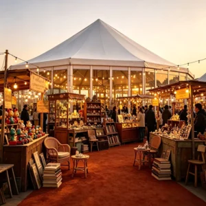 200 People Multi-sided Clear Span Aluminum Tent Polygon Roof Outdoor Marquee for Weekend Flea Market Retail Booths