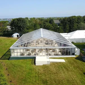200-Person 15×20 m Clear-Cover Wine Festival Wedding Gazebo Marquee Tent