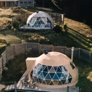 200-Person Waterproof Double PVC-Coated Geodesic Dome Tent for Outdoor Trade Shows, Exhibitions, Events, and Glamping