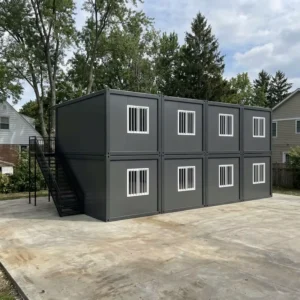 20Ft Modular Portable Flat-Pack Temporary Detachable Container House for Office Use