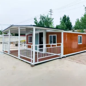 20ft 40ft Movable Expandable Container House with Roof Solar Panel and Bathroom