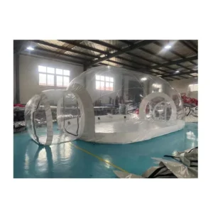 20ft Double Dome Clear Inflatable Waterproof Bubble Tent with 3000mm Waterproof Index for Outdoor Parties