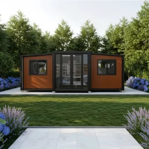 20ft Expandable Container House Project Use Factory Supply 2 Bedroom Prefab Granny Flat for Construction Worker Accommodation