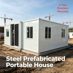 20ft Expandable Waterproof Insulated Foldable Tiny Modular Prefab Container Cabin Portable Fire-Resistant US ADU