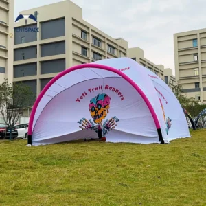 20ft Inflatable Advertising Canopy Airtight Waterproof Marquee Event Tent Set with 4x4m, 5x5m, 6x6m, and 7x7m Sizes and Accessories