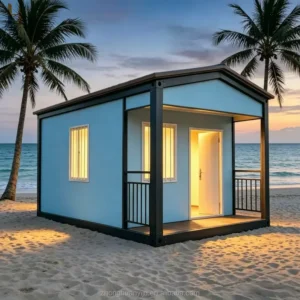 20ft Wood Grain Modular Tiny Home for Seaside B&B Projects